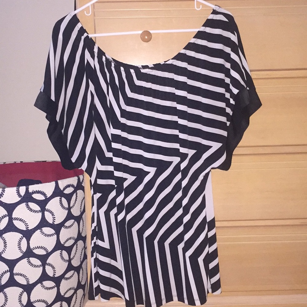 B&W Blouse